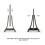2X Adjustable Vertical Laptop Stand - Notebook & Tablet Holder Vertical Storage Rack Black 1