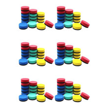 96 Pack Dry Erase Erasers Magnetic Whiteboard Erasers Chalkboard Cleaners Dry Erasers Wiper (4 Colors, 2 X 2 Inch)