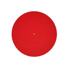 12 Inch Anti-Vibration Silicone Pad for LP Turntable, Non-Slip Rubber Mat for Enhanced Sound Quality and Stability Red