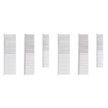 6X 3 Sizes Paper Quilling Tool Comb Carding Holder Create Strip Loops Silver Stainless Steel Teeth Paper Quilling Tool