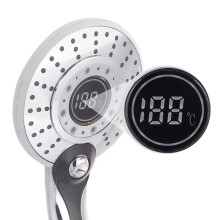 LED Shower Digital Temperature Control Shower 3 Spray Modes Water Saving Shower Filter Bathroom Accessories,B