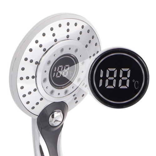 LED Shower  Digital Temperature Control Shower  3 Spray Modes Water Saving Shower Filter Bathroom Accessories,B