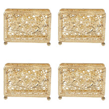 4X Napkin Holder Wear-Resistant Organization Retro Western Restaurant Paper Rack Table Tissue Storage Holder