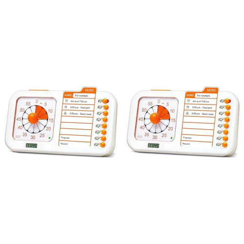 2X 3-in-1 Visual ADHD Timer for Kids & Adults with Planning Board, Task Timer, Chore Chart & Visual Schedule Planne