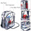 5X Heavy Duty Clear Backpack,Security Transparent School Backpack,See Through Bookbag for Work,Security Check and Travel 5