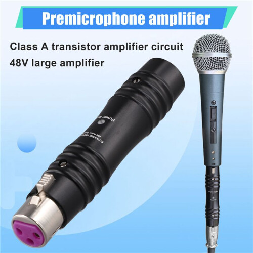 48V Dynamic Microphone Preamp Single Channel Activator Increase Omnidirectivity for Dynamic Microphone,A