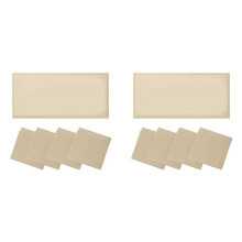 8 Pcs Fluorescent Light Covers,Light Covers for Ceiling Lights Classroom, Magnetic Light Filters for Office Khaki
