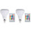 2X E27  RGB Wireless  Speaker Bulb Music Playing Dimmable LED Bulb Light Lamp with Remote Controller 1