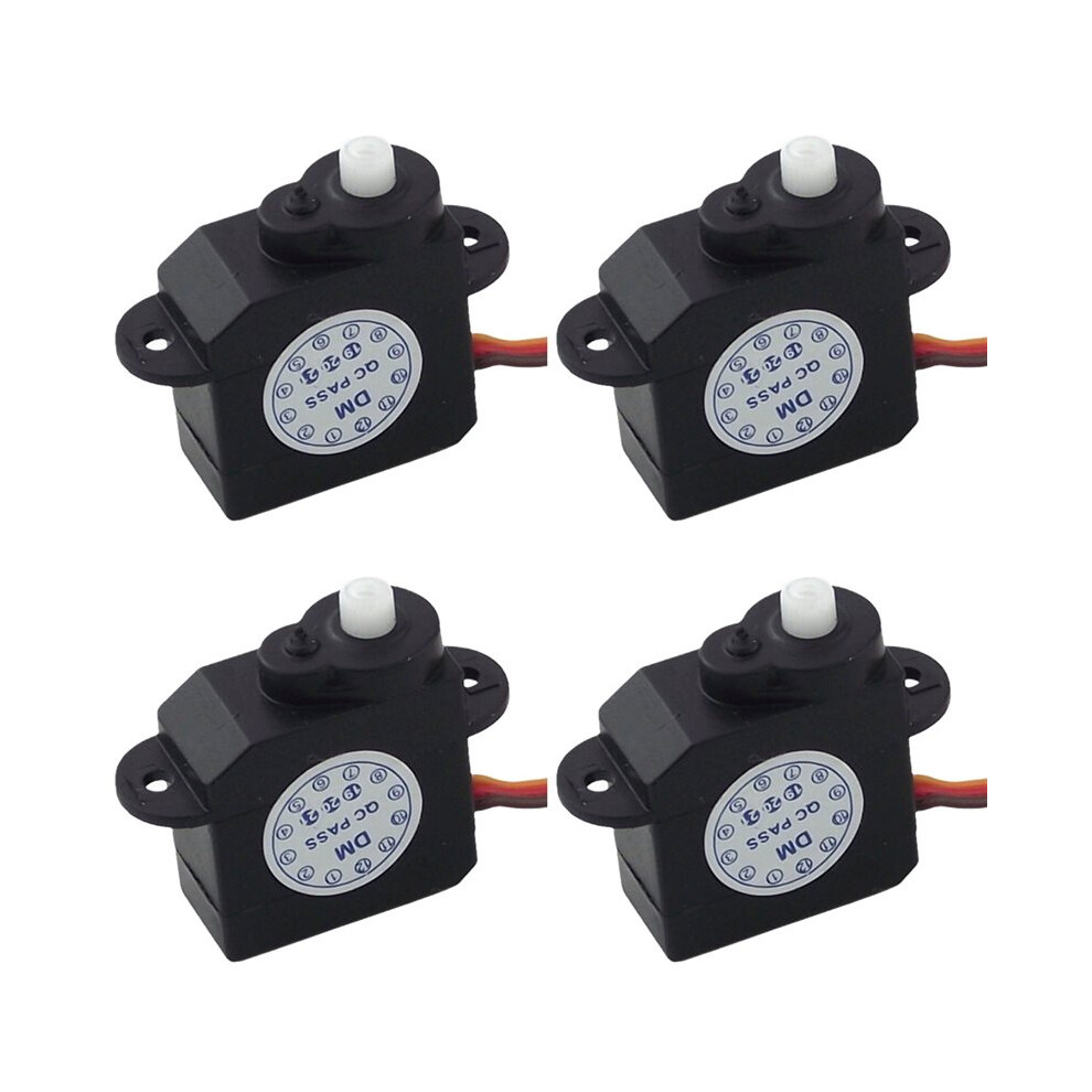 4 Pcs New 2.1G Micro-Type Servo 180 Degree Rotation Dm-S0020 2G Plastic Servomotor 4.8V-6V 6033698449411