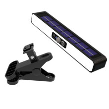 Luces de Movimiento Solares con Clip Luces Solares Impermeables para Exteriores para Cercas Luz de Seguridad Portátil con Energía Solar Exterior A