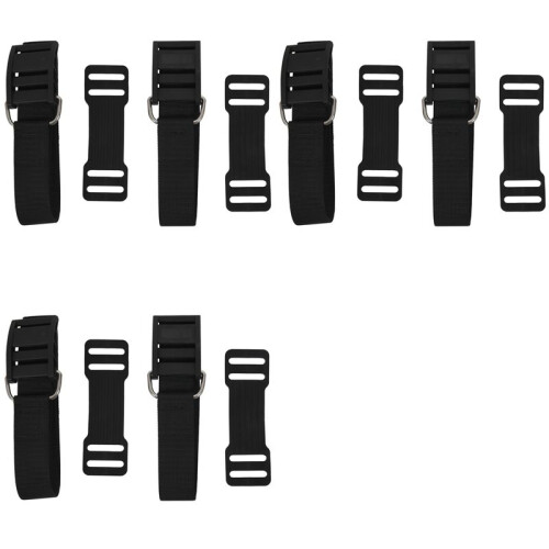 6 St Scuba Diving Tank Strap BCD Tank Strap Band Vikt Webbing Bälte med Spänne Diver Utrustning