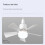 2X Socket Fan Light Small Ceiling Fan with Light and Remote, Screw in Ceiling Fan Light for E27 Base 6