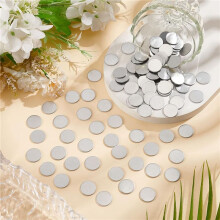 200 PCS Stainless Steel Disc Circular Plate Disc Blank Metal Strike Flat Round Plate for Crafts Metal Stamping
