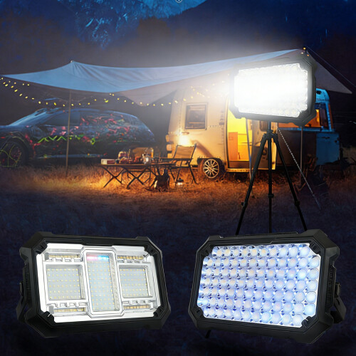 Multifunktionale 6000-mAh-LED-Arbeitsleuchte mit rot-blauem 2