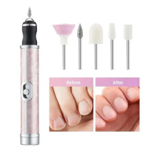 Lixadeira Elétrica para Unhas 20000 RPM Recarregável com Brocas para Manicure e Pedicure