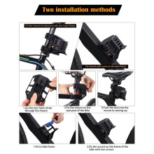 WEST BIKING Bike Folding Lock Portable Alloy Steel Anti-Theft Safety Lock Motorcycle E-Bike Lock MTB Road Bike Accessories