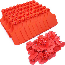 100Pcs Blank Animal Ear Markers For Farm Animals-Red