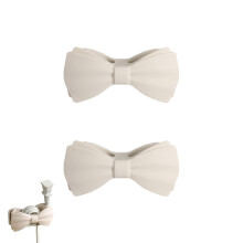 2PCS elegante Ladegerät-Protektoren decken Datenkabel-Weiß