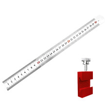 Precisions Holzbearbeitungslineal mit rutschfestem-30cm Rot