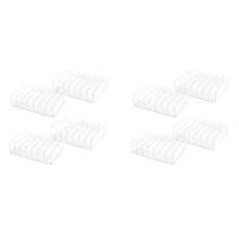 8 PièCes Support de CD en Acrylique Transparent avec PréSentoir de CD DVD Punaisable Support de Rangement pour CD Support Organisateur Support de