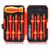 1000V VDE Insulated Screwdriver Set Magnetic Slotted Bits for Electrical Repair Professional 13PCS Set