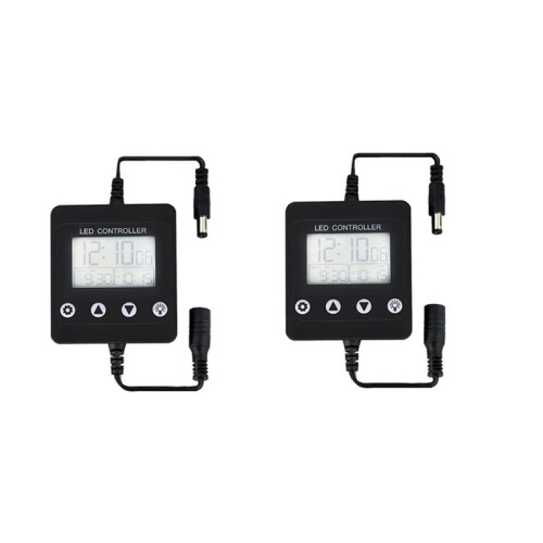 Aquarium Dimming System Fish Tank LED Light Timer Dimmer Controller Full Spectrum Lighting Power  2 Pieces