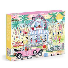 Galison Roaring 20s Strandhuis - 1000 Stukjes Michael Storrings Puzzel met Prachtige 1920s Kunst