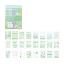 Autocollant marqueur de 48 pages avec adhésif puissant,-Vert