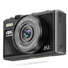 4K 64MP Digital Camera for Photography 3 Inch IPS Flip Screen 18X Digital Zoom Video Vlogging Camcorder Webcam Cameras