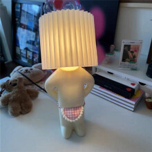 Table Small Book Lights Little Boy Night Light Shy  Lamp for Children Home Room Bedside Desk Decoration Gift US Plug