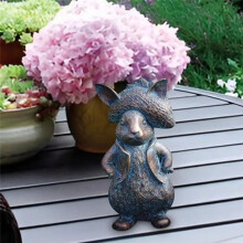 Outdoor Animal Statues Funny Animal Statue Garden Ornaments Small Animal Figurines Water Duck