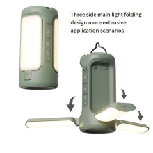 Foldable Camping Light, Strong Light Portable Light, Outdoor Tent Party Emergency Light, Work Fishing Light White