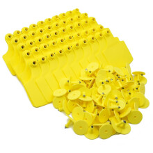 100 Count Blank Identification Markers For Livestock-Yellow