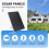 Waterproof 4W Solar Panel for Home Security Camera Solar Cells Powered Charger Type C White 4