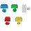 100 Count Blank Animal Identification Markers With Large-Red 3