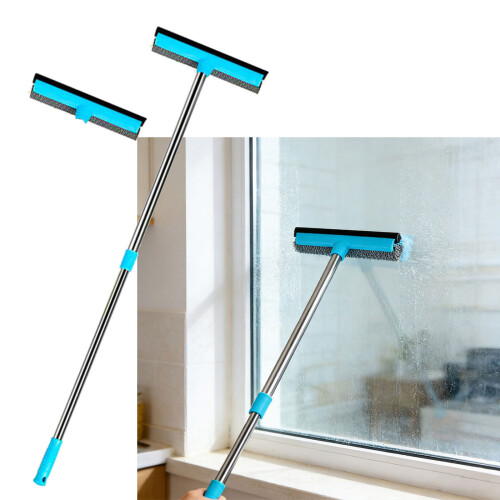 Complete Glass Cleaning Kit With Telescopic Handle And Hanging 1