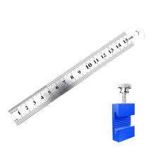 Professioneel markeerliniaal voor houtbewerking,-15cm Blauw