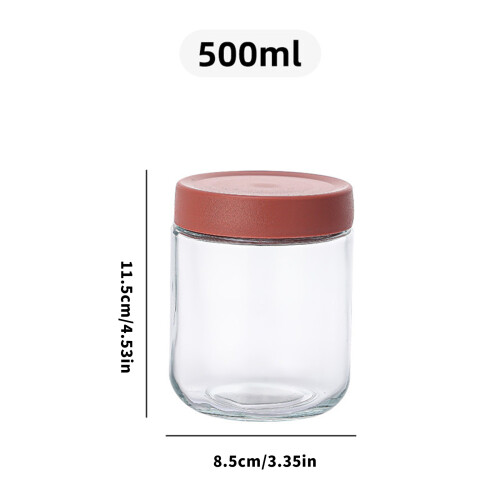 Pot en verre pour stocker des bonbons, conceptions en relief, 2