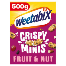 Weetabix Crispy Minis Fruit and Nut Breakfast Cereal 500g