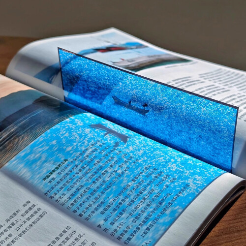 Creative Acrylic Bookmarks With Underwater View Semi See-waves 2