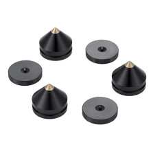 40 Set Speaker Stand Feet Foot Pad Aluminium Alloy Metal Spikes Cone Floor Foot Nail Black