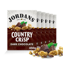 Jordans Country Crisp Dark Chocolate Breakfast Cereal - Oat Clusters with Dark Chocolate - No Artificial Flavours or Preservatives