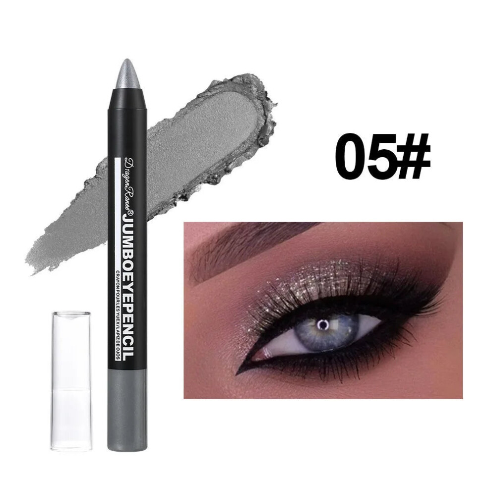 My Store (05) Pearlescent Glitter Eyeshadow Pencil Stick Waterproof 12 Colors Lasting Shimmer Eye Shadow Highlighter Pen Eyes Makeup Cosmetic