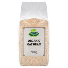 Organic Oat Bran 500g by Hatton Hill Organic | Perfect for Baking, Smoothies, Breakfasts