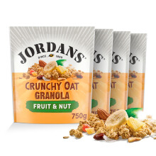 Jordans Granola Crunchy Oat Breakfast Cereal with Fruit and Nut - British Baked Source of Fibre Cereal - No Artificial Flavours or Preservatives