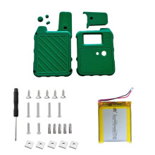 Case and 3000mAh Battery Set for Wio Tracker L1 Development Board - All-in Enclosure Screen Protection Shell Green