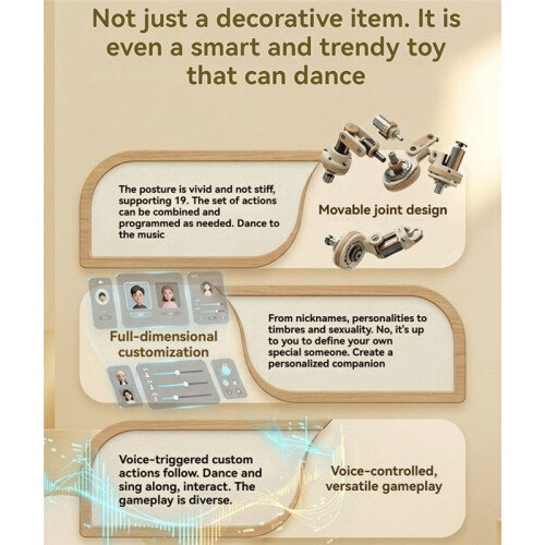 EMO Robot Singing Dancing AI Chatbot Robot  Emotion Perception  Display Touch Interaction AI Companionship Pet 1