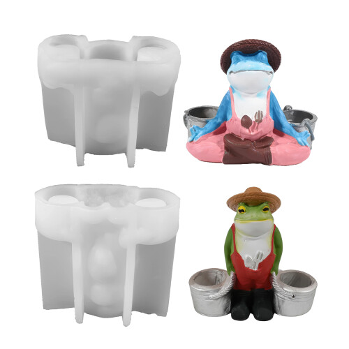 Frogs Silicones Molds Handmade Aromas Candle-Frog Standing 1