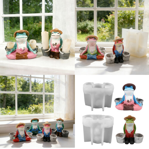 Frogs Silicones Molds Handmade Aromas Candle-Frog Standing 2