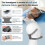 Remplacement de Sangles de Fixation pour Masque CPAP Nasal pour Dreamwisp, Sangle de Fixation avec 2 Fermoirs Magnétiques 6